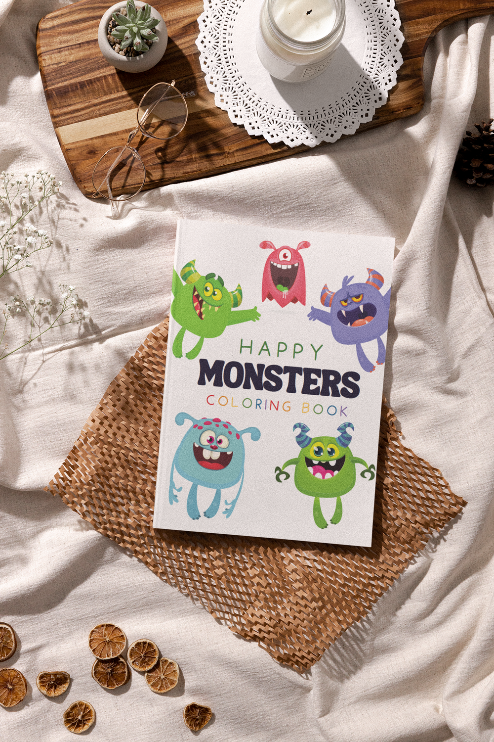 Happy Monsters Coloring Book