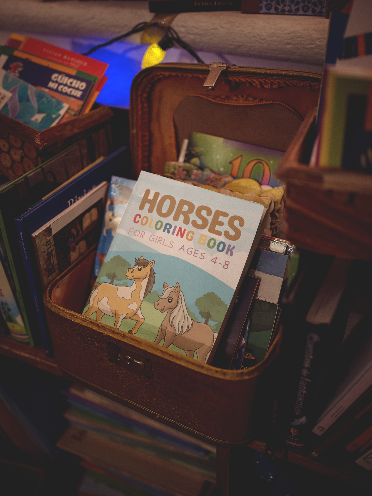 Horses Coloring Book for Girls