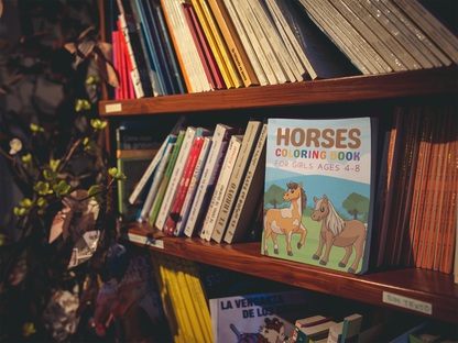 Horses Coloring Book for Girls