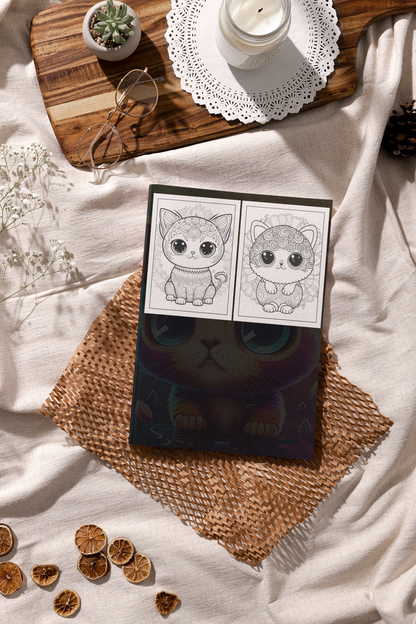 Kittens & Cats Coloring Book