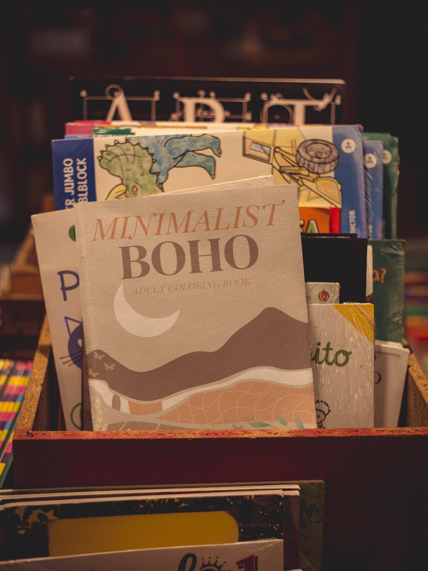 Minimalist Boho Adult Coloring Book