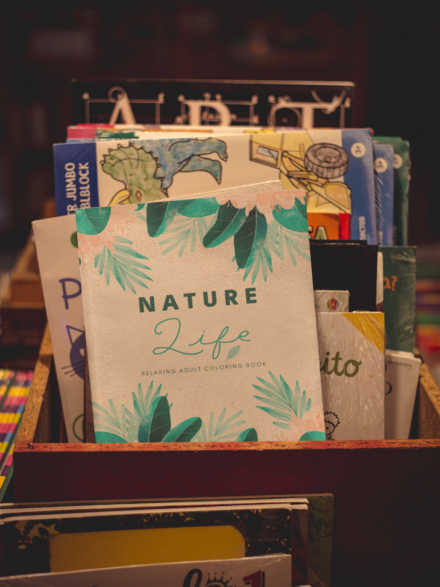 Nature Life Adult Coloring Book