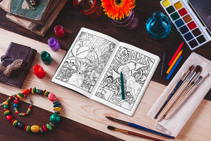 Psychedelic Stoner Coloring Book for Adults