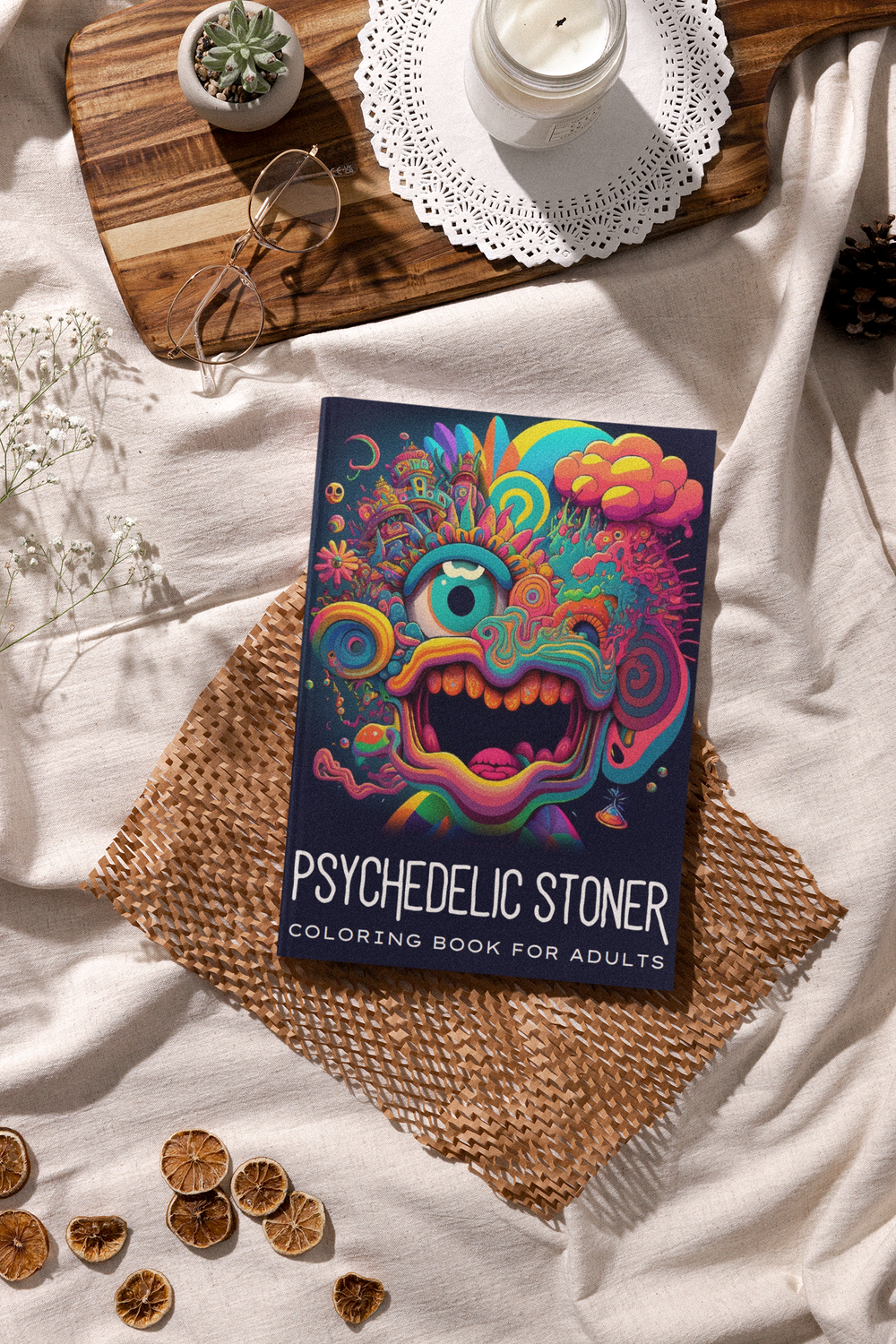 Psychedelic Stoner Coloring Book for Adults