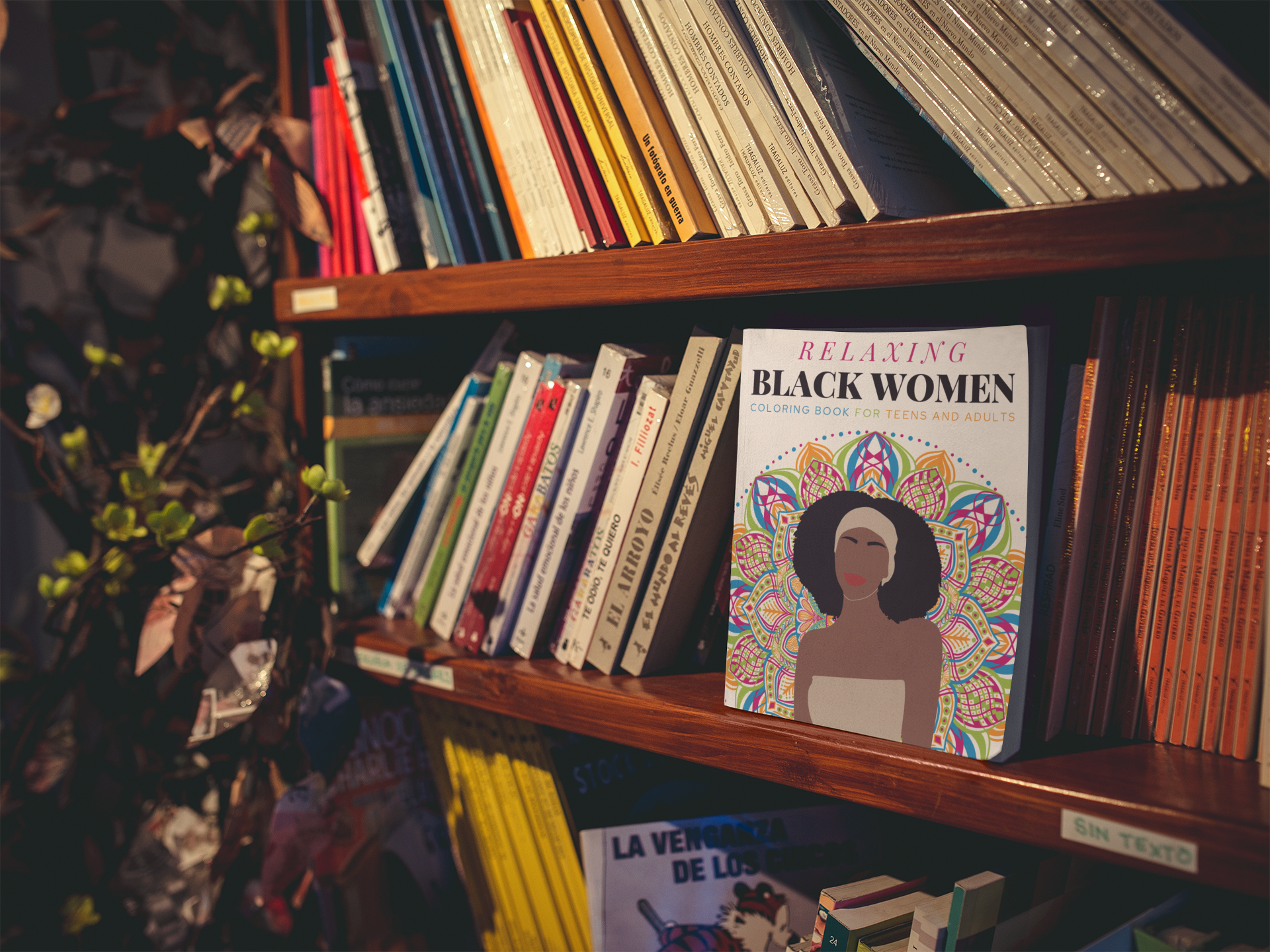 Relaxing Black Women Coloring Book