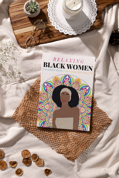 Relaxing Black Women Coloring Book