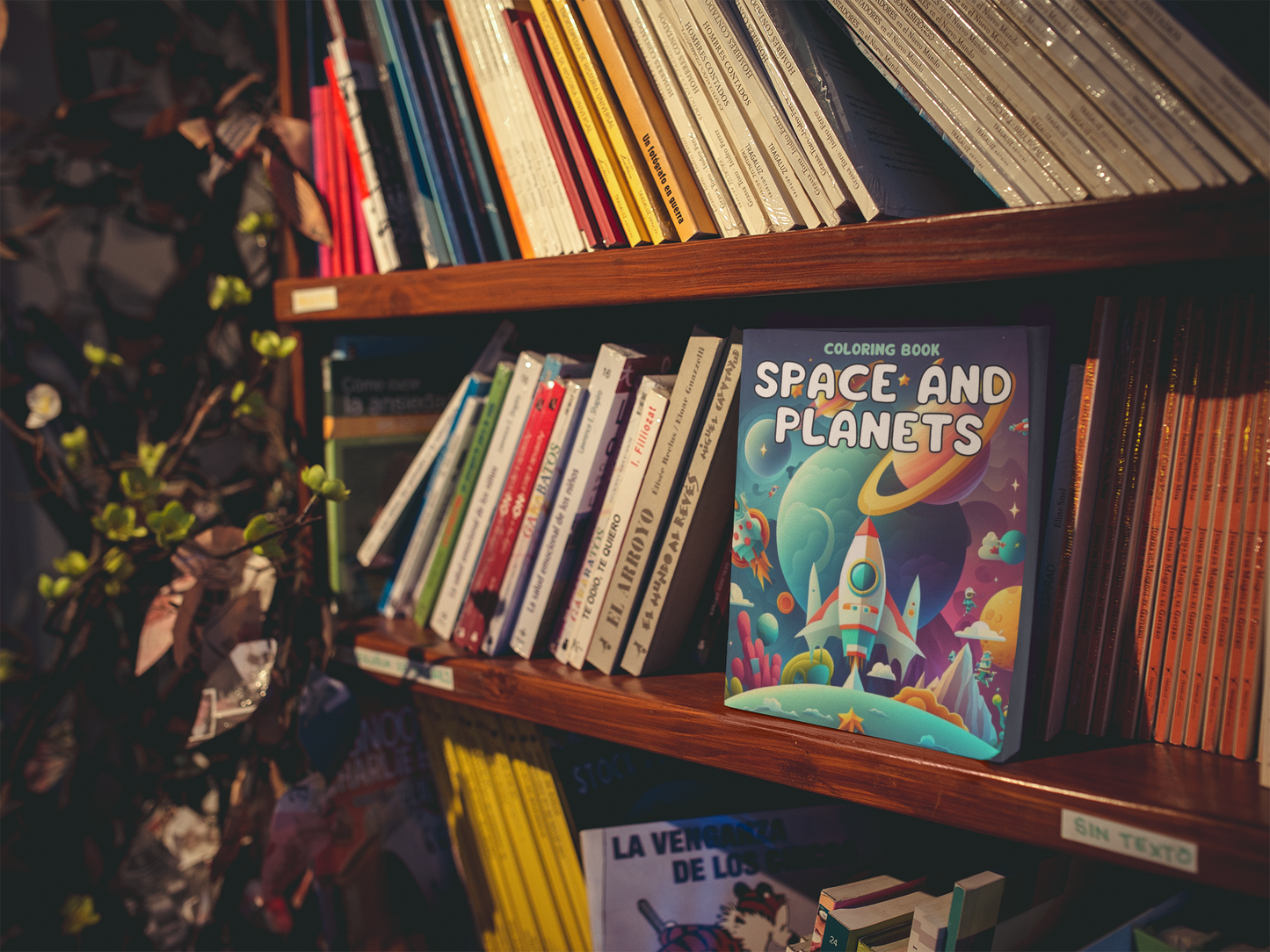 Space and Planets Coloring Book