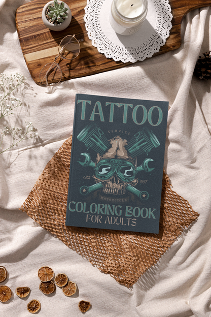 Tattoo Coloring Book for Adults