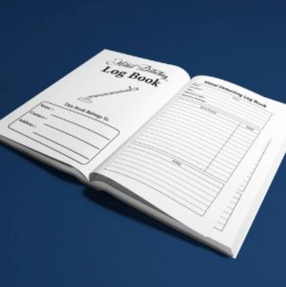 Metal Detecting Log Book For Kids