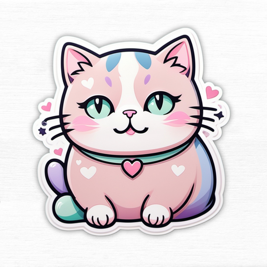 Pastel Dream Kawaii Cat Sticker