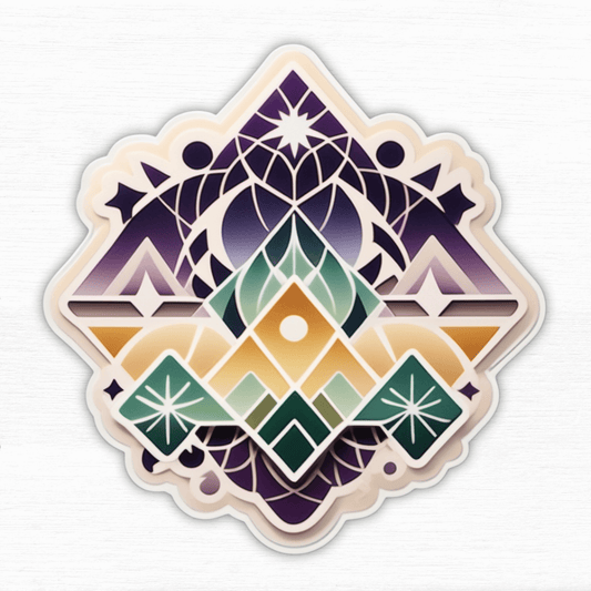 Mystic Festival Picnic Geometric Vinyl Sticker