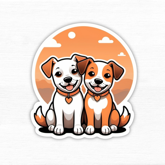 Friends for Life Dog Sticker