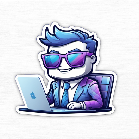 Byte Boss: Tech Motivator Sticker