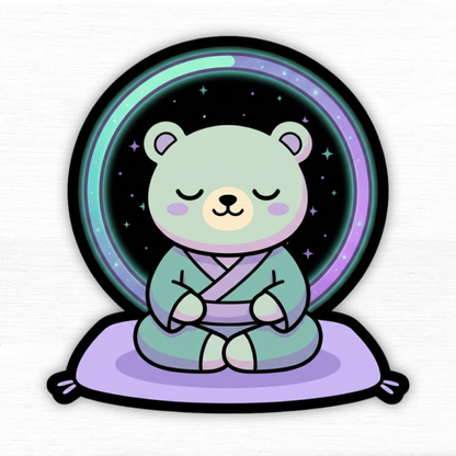 Inner Peace Loading – Kawaii Mental Health Vinyl Sticker