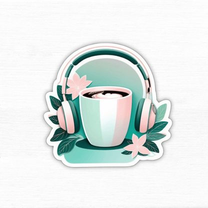 Coding in Coffee Mode – Tech Life Vinyl Sticker