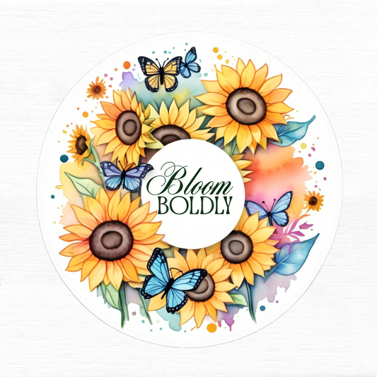 Blooming Brilliance Motivational Sticker