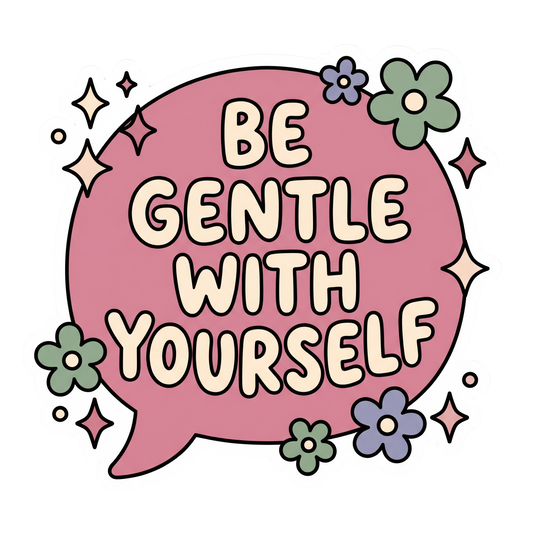 Wellness Pack – 10 Printable Mental Health Stickers | Digital Download
