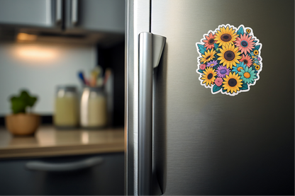 Bright Burst Floral Power Vinyl Sticker