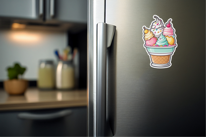 Pastel Ice Cream Suandae Vinyl Sticker