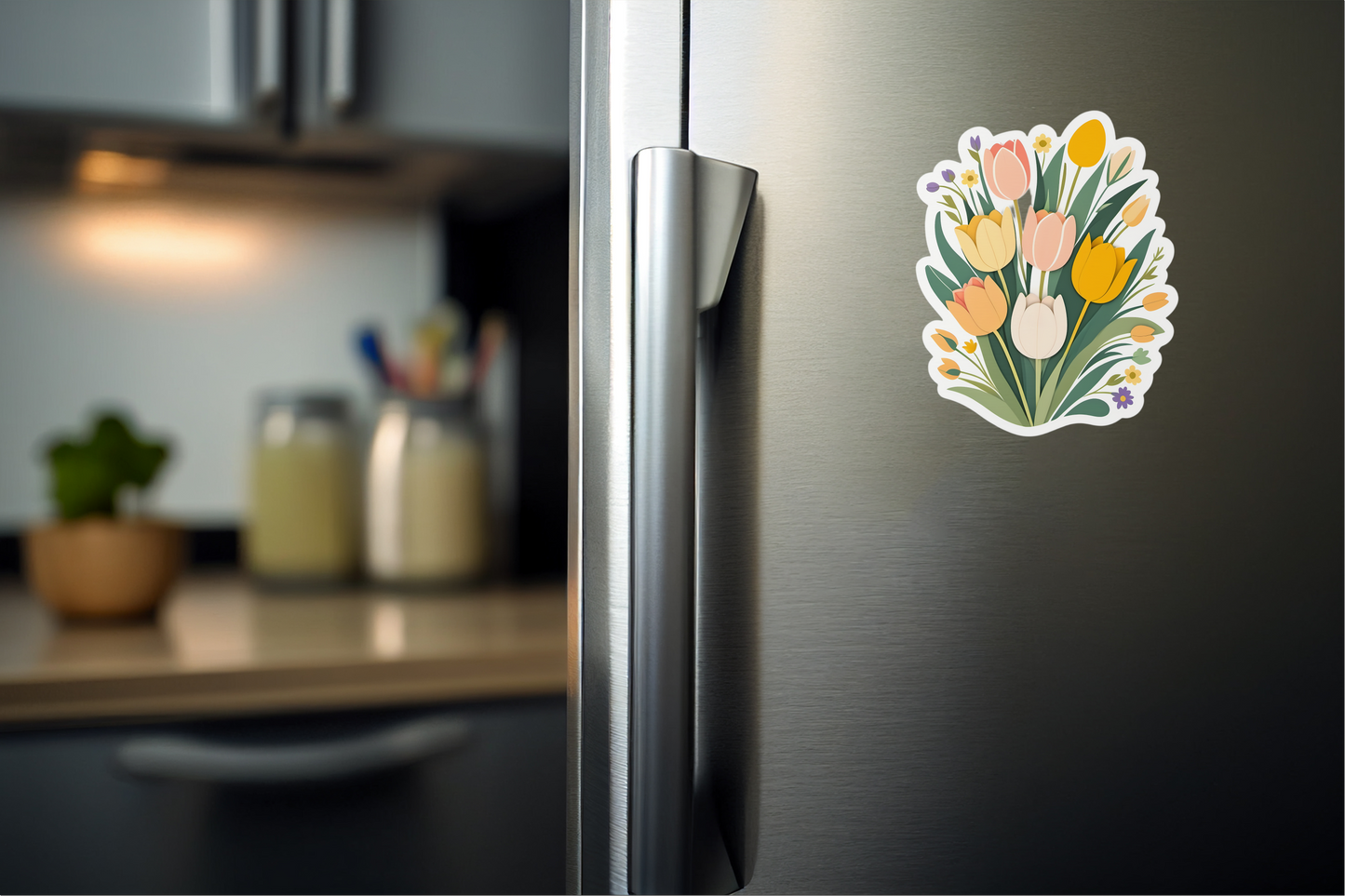 Cheerful Garden Bouquet Vinyl Sticker