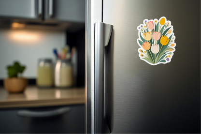 Cheerful Garden Bouquet Vinyl Sticker