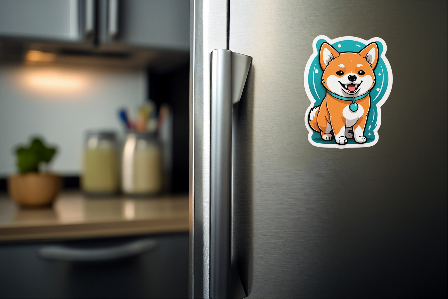 Happy Suzuki the Shiba – Dog Life Vinyl Sticker