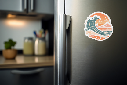 Sunlit Healing Waves – Anxiety Relief Vinyl Sticker