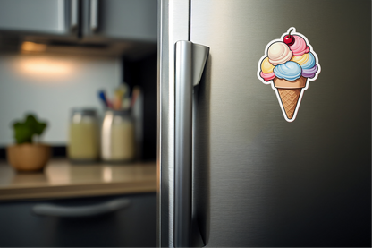 Cherry Scoop's Ice Cream Sticker