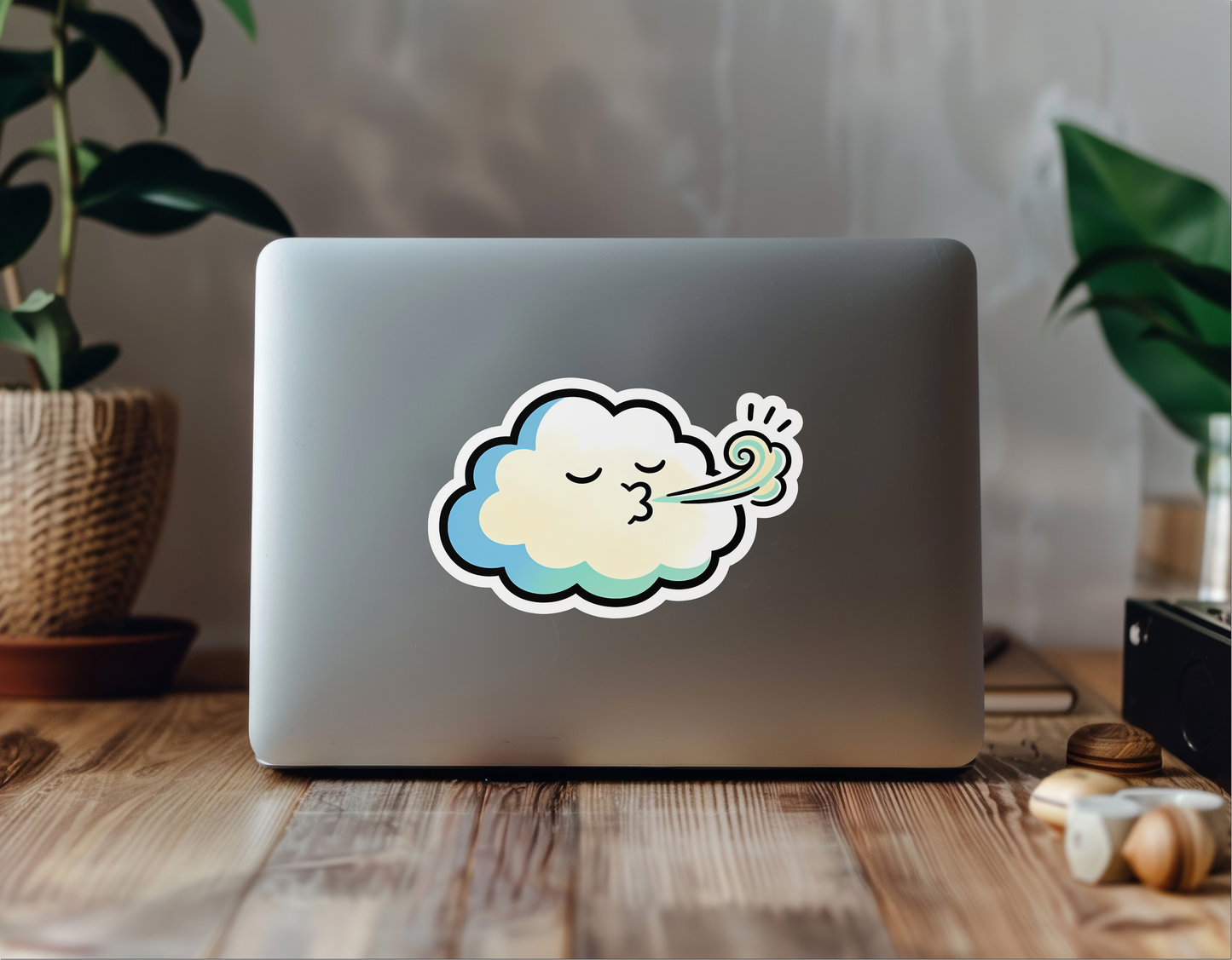 Breathe In Breathe Out – Kawaii Wellness Vinyl Sticker