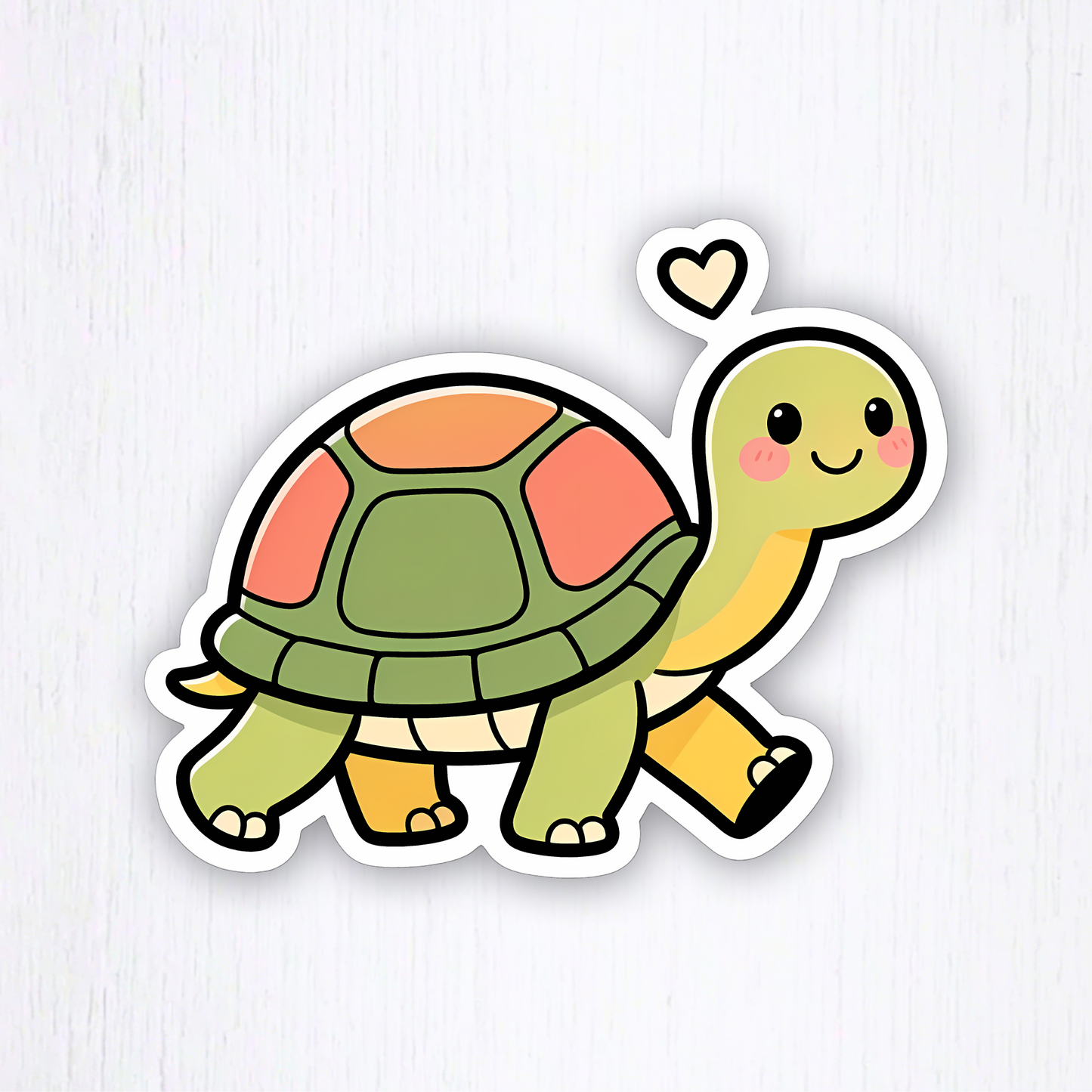 One Step at a Time – Kawaii Wellness Vinyl Sticker