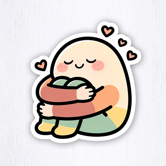 Be Gentle With Yourself – Kawaii Wellness Vinyl Sticker