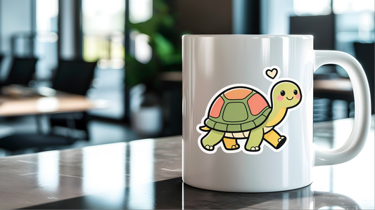 One Step at a Time – Kawaii Wellness Vinyl Sticker