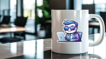 Byte Boss: Tech Motivator Sticker