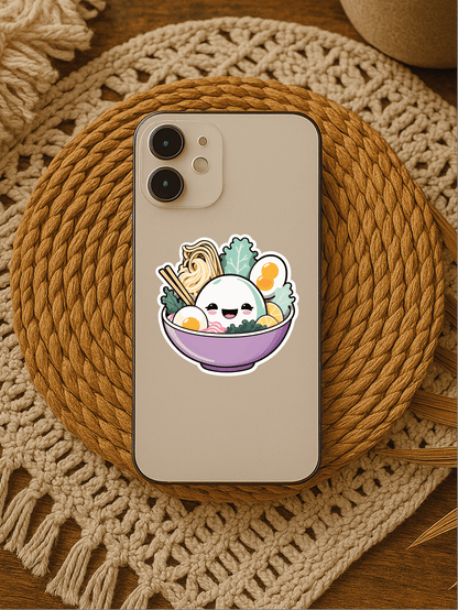Pastel Ramen Vibes - Viral Noodle Bowl Vinyl Sticker