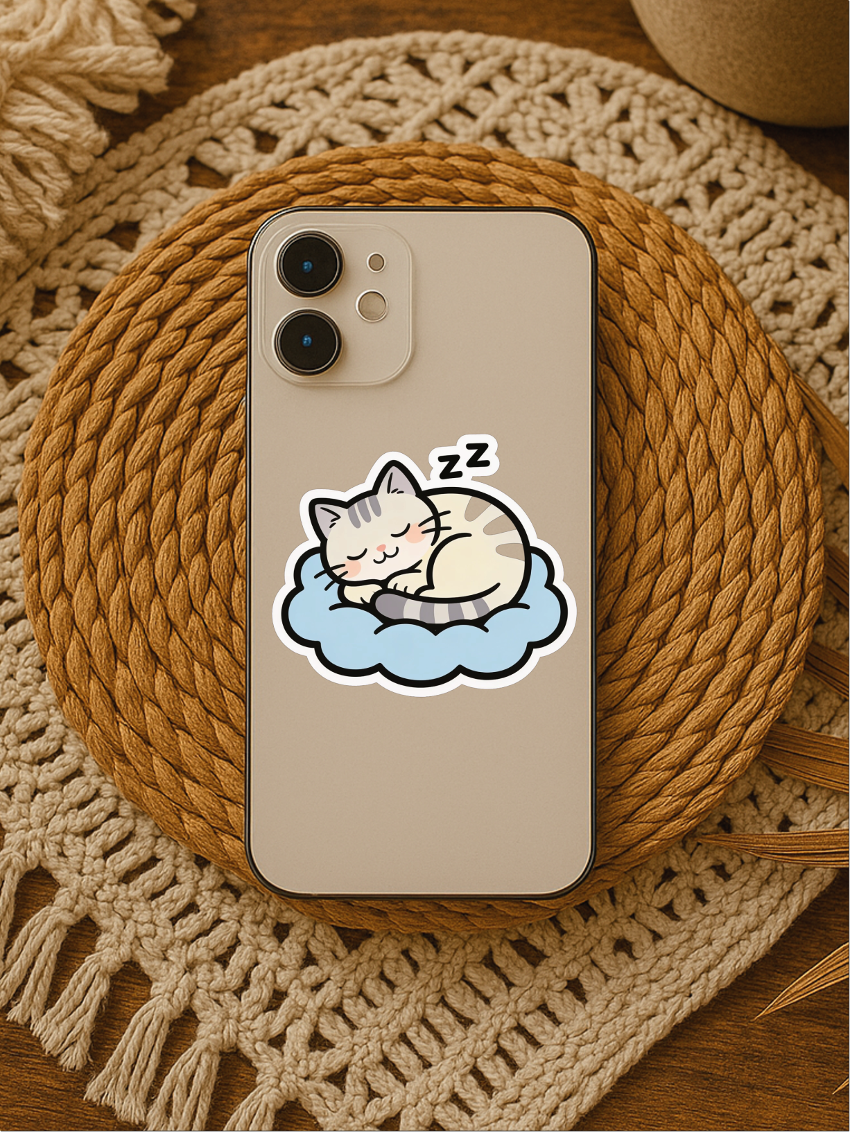 Rest Is Productive – Kawaii Wellness Vinyl Sticker