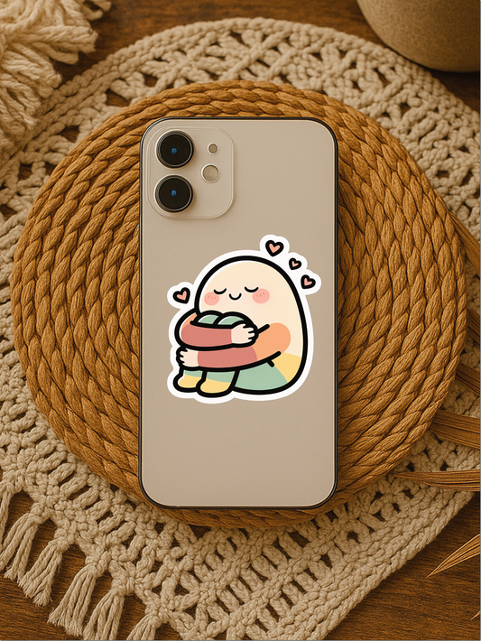Be Gentle With Yourself – Kawaii Wellness Vinyl Sticker