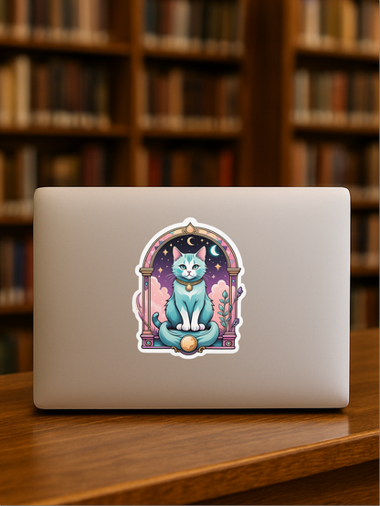 Nova Dreams Tarot Cat - Artistique Vinyl Sticker #2