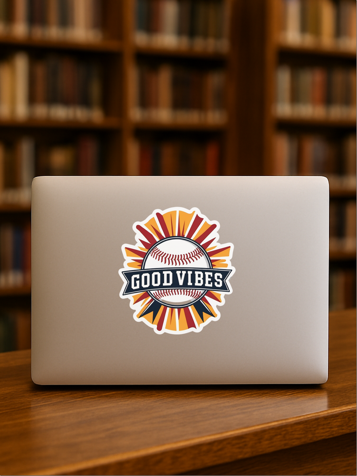 Good Vibes Only Baseball Sticker – Vibrant Team Edition