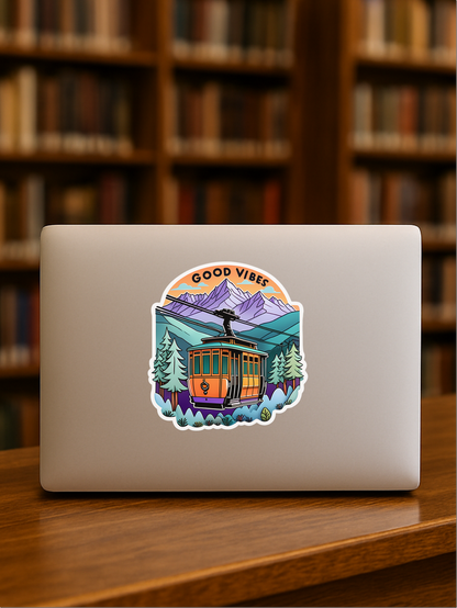 Good Vibes Gondola – Adventure Mountain Decal