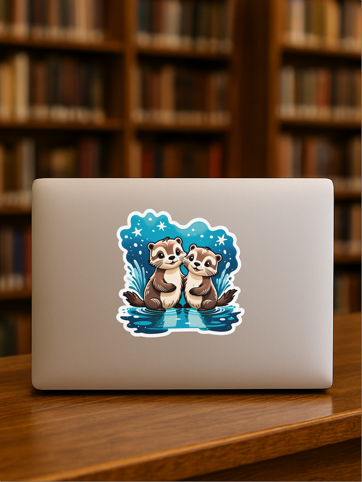 Smiling Otters Vinyl Sticker – Cuteness Overload 2