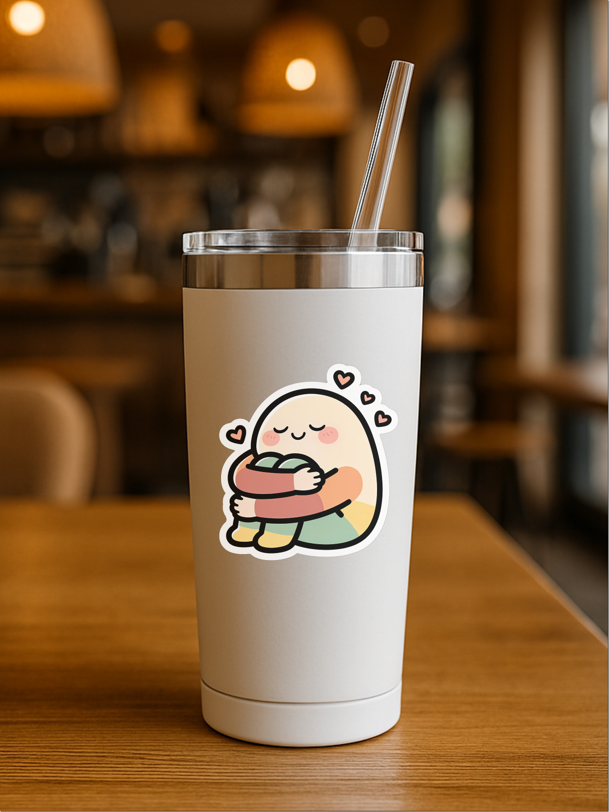 Be Gentle With Yourself – Kawaii Wellness Vinyl Sticker