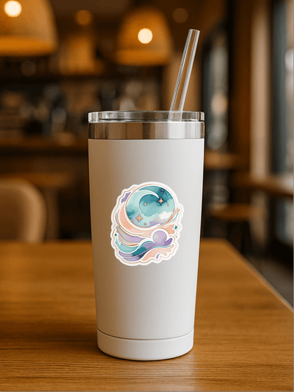 Mystic Watercolor Aura Abstract Sticker