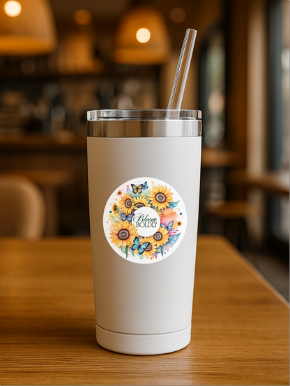 Blooming Brilliance Motivational Sticker