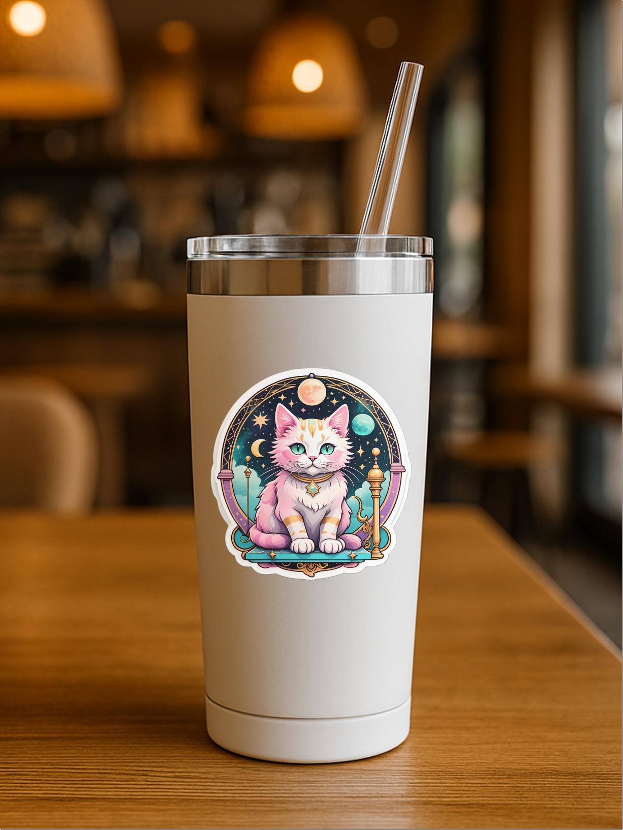 Nova Dreams Tarot Cat - Artistique Vinyl Sticker