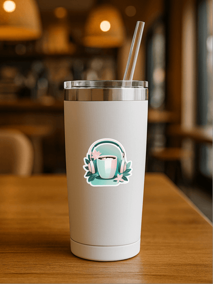 Coding in Coffee Mode – Tech Life Vinyl Sticker