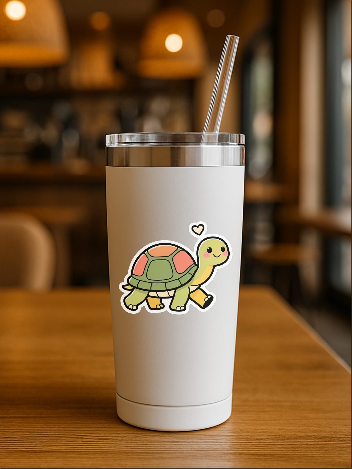 One Step at a Time – Kawaii Wellness Vinyl Sticker