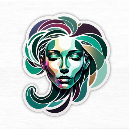 Ink Shift Abstract Face