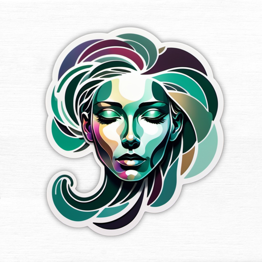 Ink Shift Abstract Face