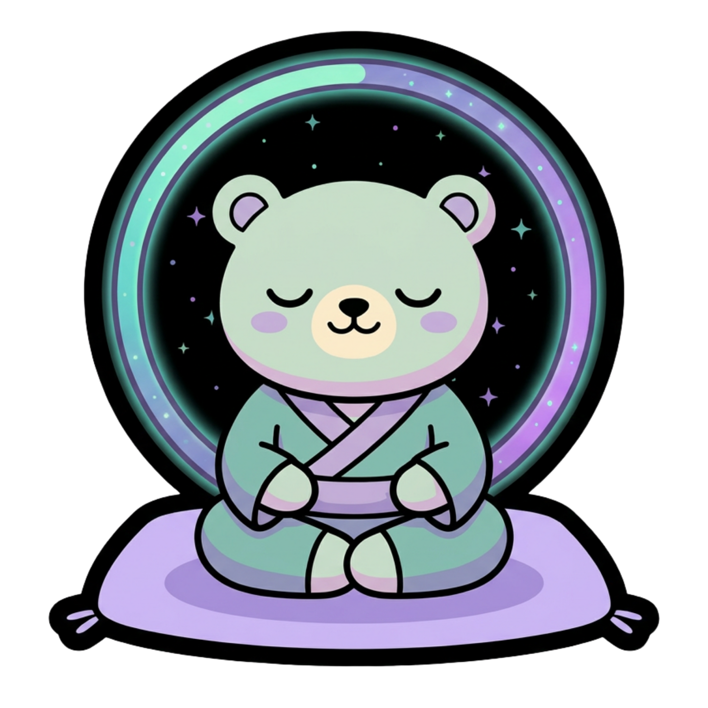 Inner Peace Loading – Kawaii Mental Health Vinyl Sticker