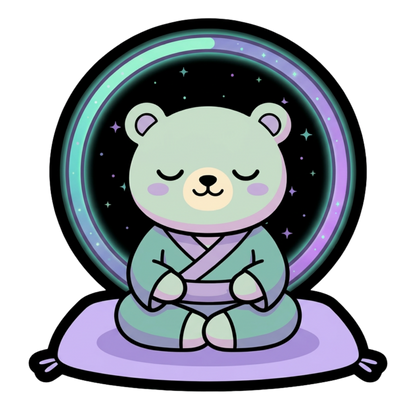 Inner Peace Loading – Kawaii Mental Health Vinyl Sticker